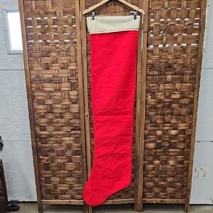 Vintage really Tall Chistmas Stocking